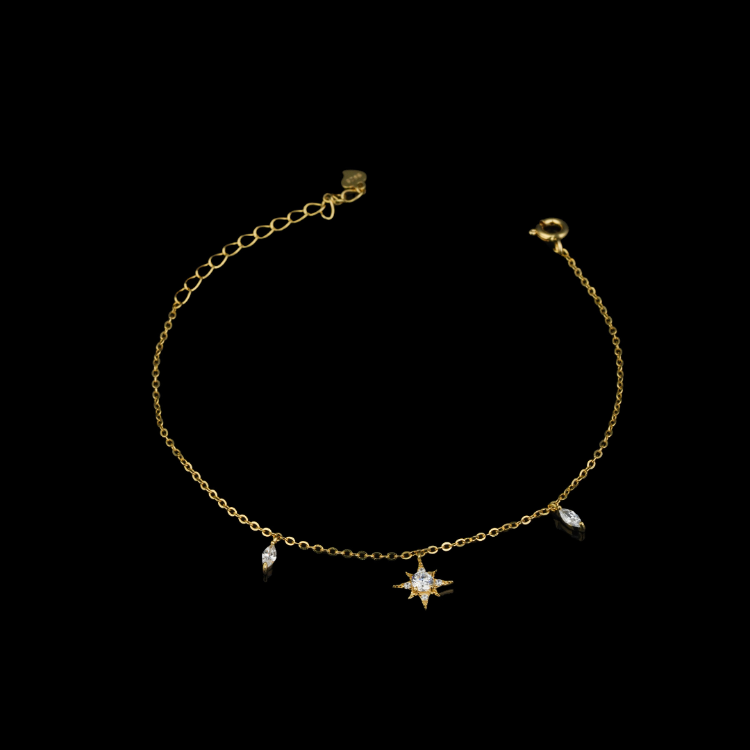 Gold Minimal Charm Bracelet