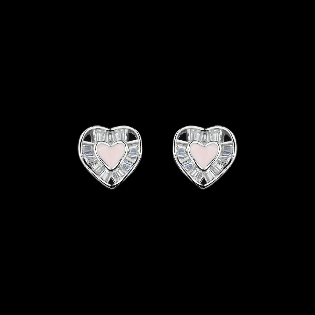Heart Virtual Hug Studs
