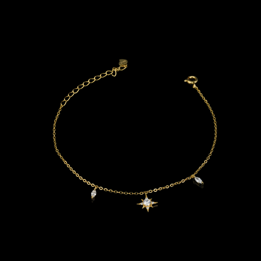Gold Minimal Charm Bracelet