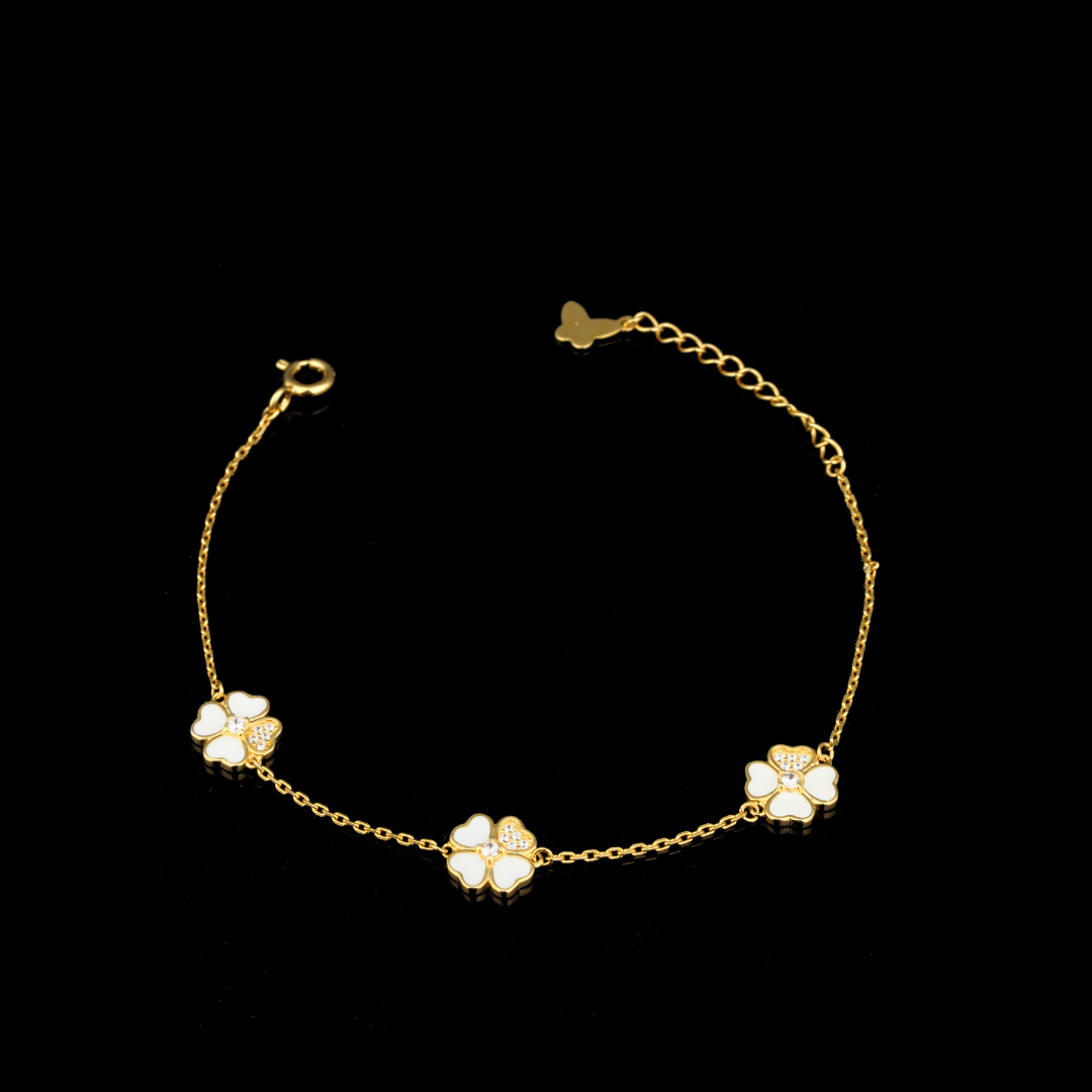 Gold Pearl Accent Bracelet