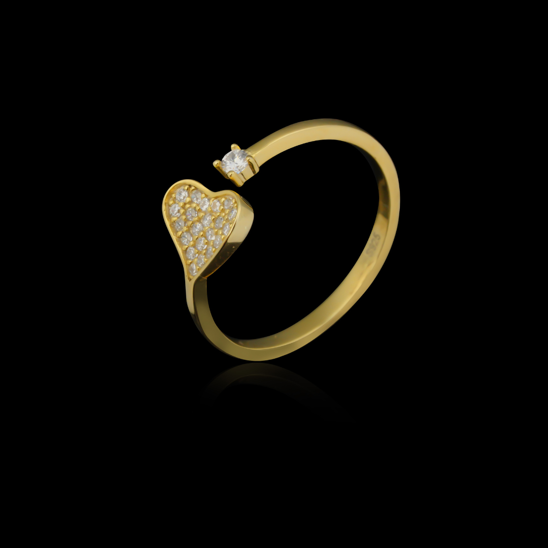 Gold Heart Ring