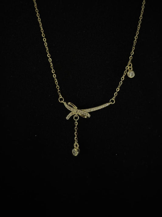 SILVER RIBBON DANGLE