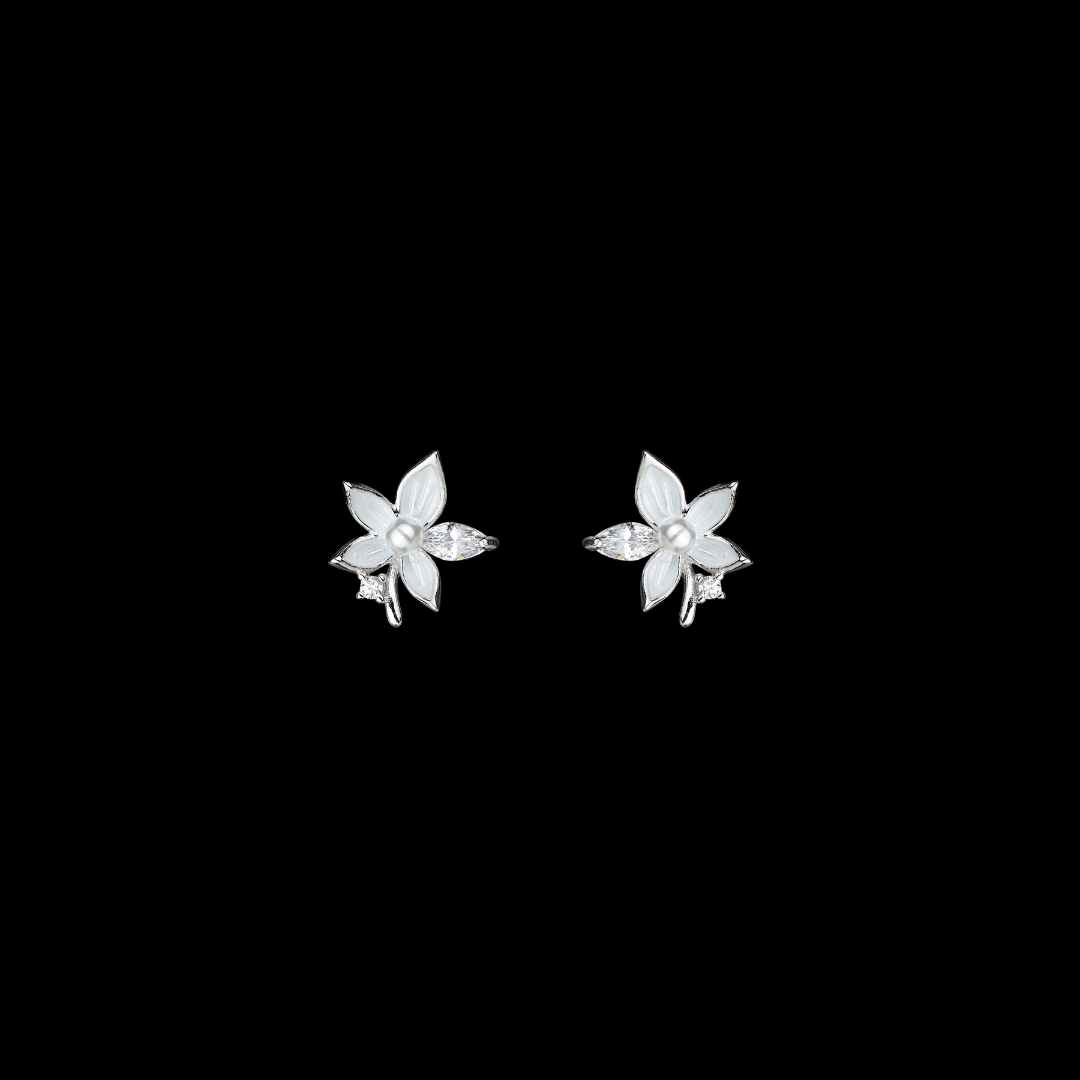 White Flower Studs